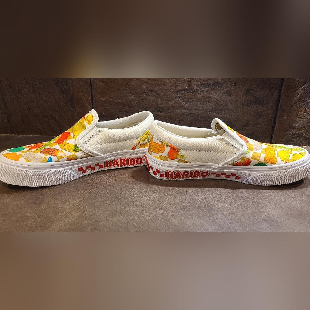 Vans x Haribo The Classsic Slip-On in Haribo Goldbears Checkerboard Multi - Picture 2 of 7